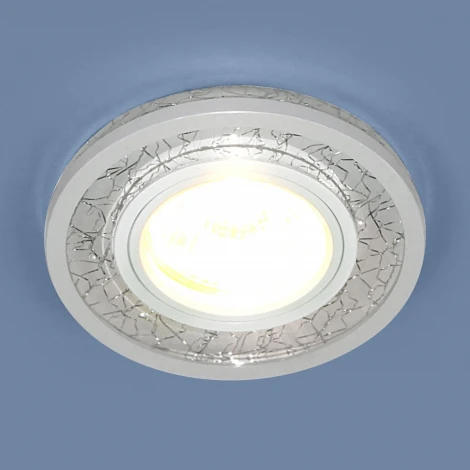 Встраиваемый точечный светильник Elektrostandard 70204 7020 MR16 WH/SL белый/серебро