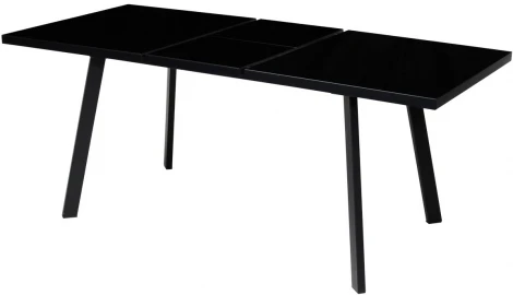 Стол ФИН 120 Черный, стекло/ Черный каркас М-City