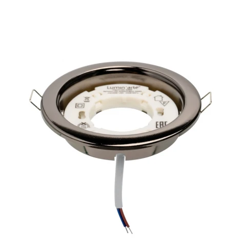 Встраиваемый светильник под лампу GX53 черный хром глянец Lumin'arte LDL-GX53/01BCH