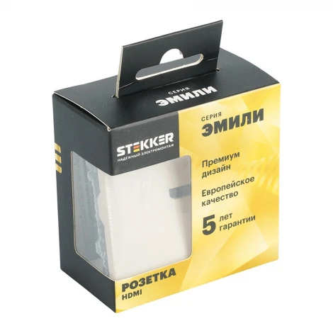Розетка HDMI (кашемир, soft touch) Stekker Эмили 50169