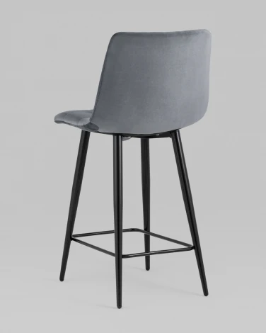 Стул полубарный Джанго велюр тёмно-серый 2 шт. Stool Group арт.УТ000038506