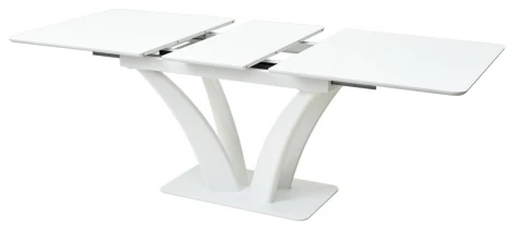 Стол ФРЕЯ 140 БЕЛЫЙ, стекло/ БЕЛЫЙ
