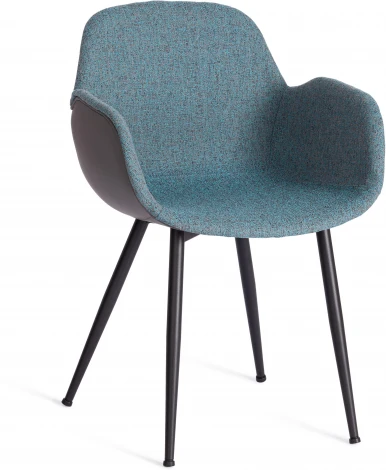 Обеденный стул Tetchair VALENTINO (Металл,Экокожа,Ткань/Серый)