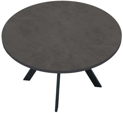 Стол DikLine RD120 хромикс бронза, опоры черные