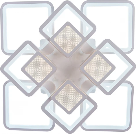 Потолочная люстра светодиодная Natali Kovaltseva Damask LED LAMPS 81170 с пультом ДУ, моб. приложением 240W, белый, LED (регулировка яркости, 220V)