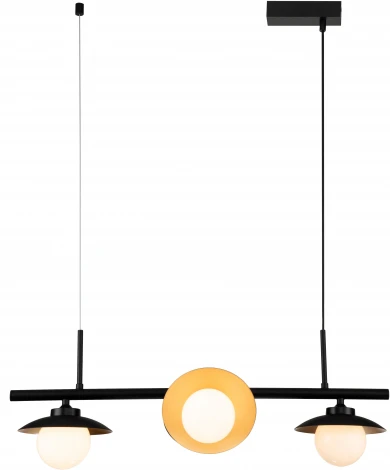 Люстра подвесная Corazza V000281 (10015/4P Black) (220V, на тросе, шар)