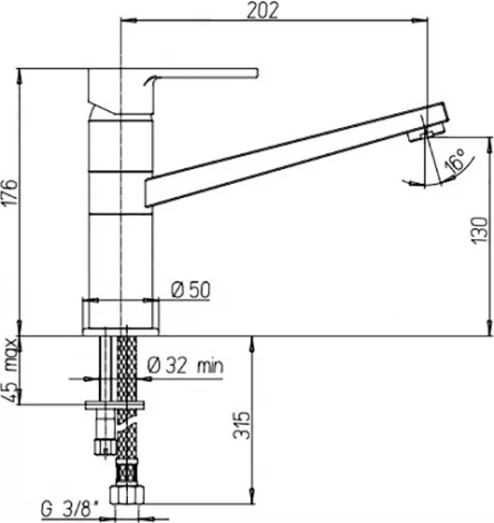 Смеситель Paini Le Mans 90CR573GMLMKM для кухонной мойки