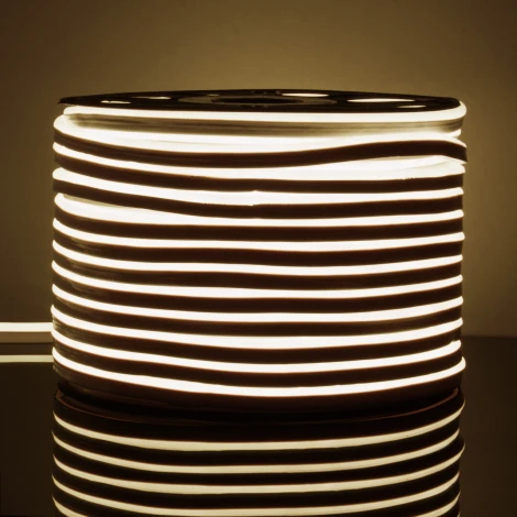 Светодиодная лента Elektrostandard LS 001 220V 9,6 IP67 Гибкий неон 9,6W 120Led 2835 односторонний дневной белый, 50 м