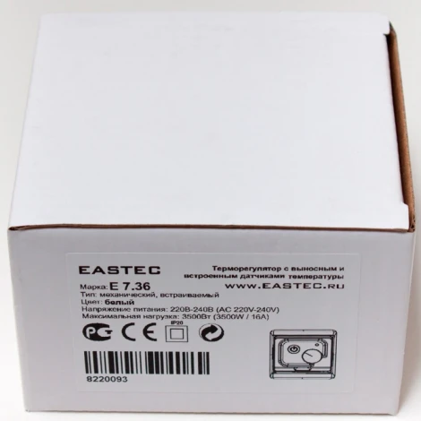 Терморегулятор EASTEC E 7.36 (3,5 кВт) механический, выносной и встр. датчики температуры