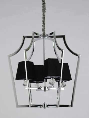 Подвесная люстра Lumina Deco Montero LDP 1249-4 CHR+BK