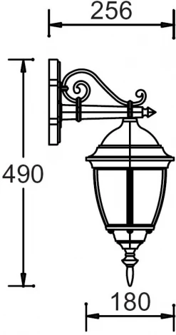 Настенный фонарь уличный IP44 Oasis Light ARSENAL S 91202S 02 Bl (220V, фонарь)