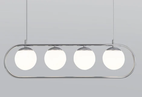 Подвесной светильник Eurosvet Ringo 50089/4 хром (220V, на тросе, шарики)