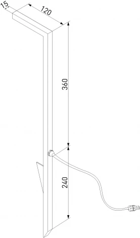 Наземный уличный свктильник Elektrostandard Stels 35181/S черный (LED, 24V, IP65)
