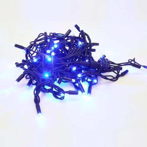 Гирлянда светодиодная с эффектом мерцания, 10м, соединяемая, 120 светодиодов, синий и белый свет Uniel ULD-S1000-120/TBK BLUE-WHITE IP67
