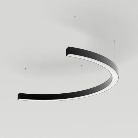 Подвесной линейный светильник LED SP-LINE-HANG-ARC-C3535-D800-34W Day4000 (BLACK, 230V) (Arlight, Металл) 034015(1)