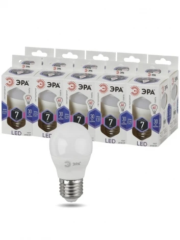 Лампочка светодиодная E27 7W ЭРА LED P45-7W-860-E27