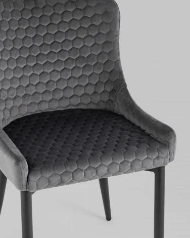 Стул Stool Group Ститч Хани велюр серый УТ000031316