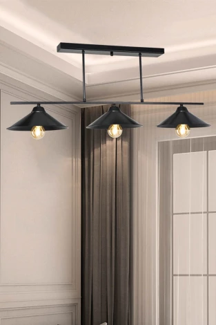 Потолочная люстра на штанге TopLight Lilian TL1611H-03BK