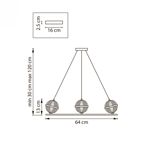 Подвесной светильник Lightstar Acrile G9 737063