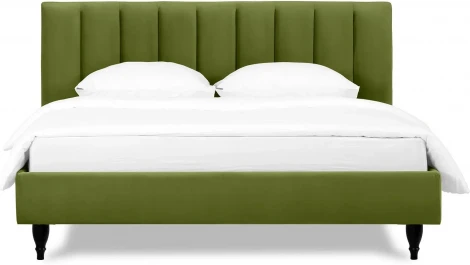 Кровать Queen II Sofia L 1600 ОГОГО (арт.577450), (Ткань/Зеленый)