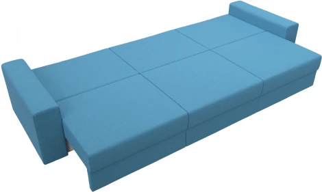Диван прямой Майами Long (Голубой/Рогожка) Лига Диванов арт.123340