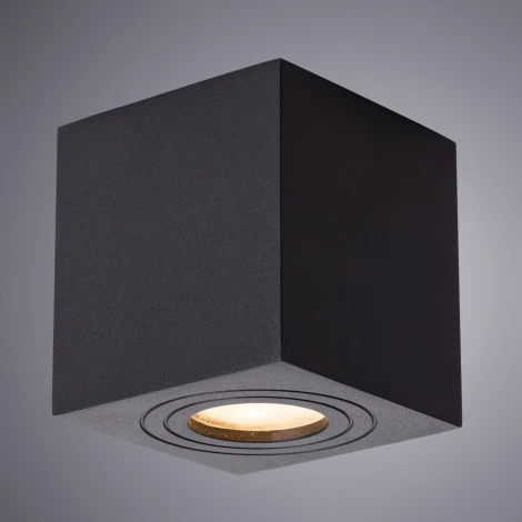 Потолочный светильник уличный Arte Lamp Galopin A1461PL-1BK (220V, куб, IP44)
