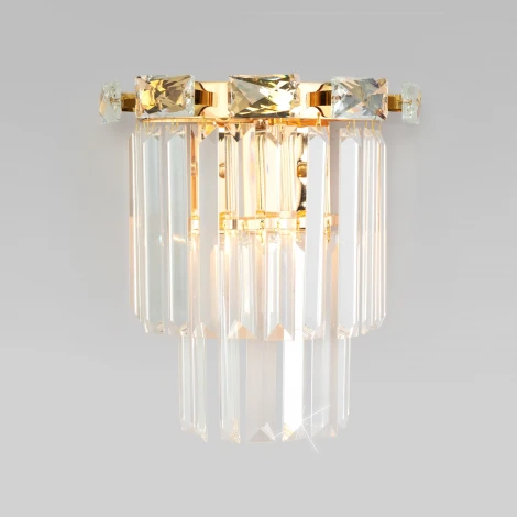 Настенный светильник Elegante 10130/1 золото Eurosvet (220V, хрусталь)