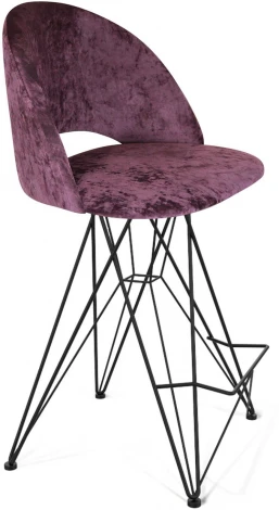 Стул полубарный Sheffilton SHT-ST34/S66-1 вишневый джем/черный муар от фабрики Sheffilton