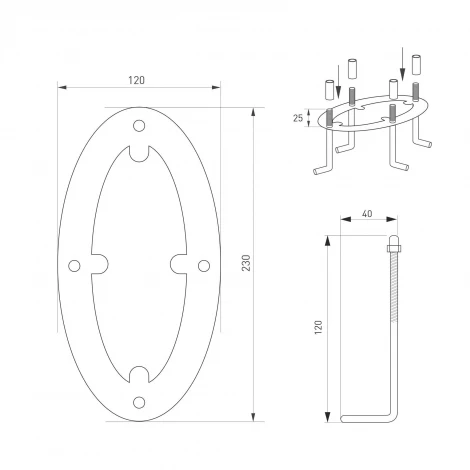Ландшафтный светильник наземный LGD-MUSE-BOLL-H2000-18W Warm3000 (DG, 328 deg, 230V) (Arlight, IP65 Металл) 037522