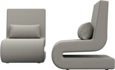 Кресло Волна (2 шт.) (Бежевый/Рогожка) Лига Диванов арт.125632