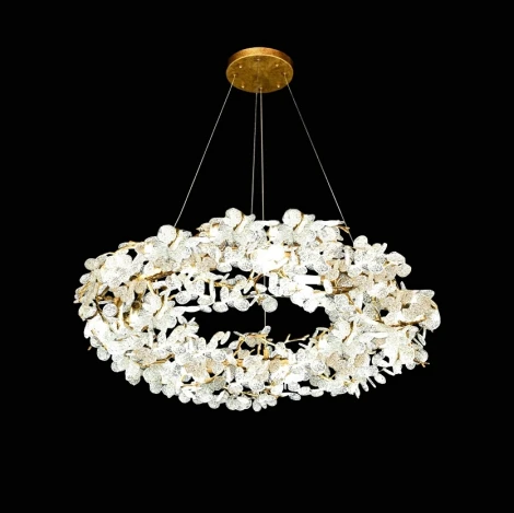 Подвесной светильник (люстра) Caramelly A D80 ImperiumLoft Caramelly01 (194932-23) (220V, на тросе, лепестки, ветки)