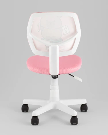 Кресло ЛОЛО Study розовый пластик белый Stool Group УТ000042072
