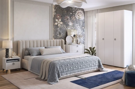 Ева Тумба прикроватная Mebelson (ЛДСП,МДФ,ПВХ,Пластик/Светлое дерево,Белый) арт.TE-01.3101