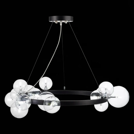 Подвесная люстра ST Luce Necton SL1165.403.15 (220V, на тросе, шарики, молекулы)