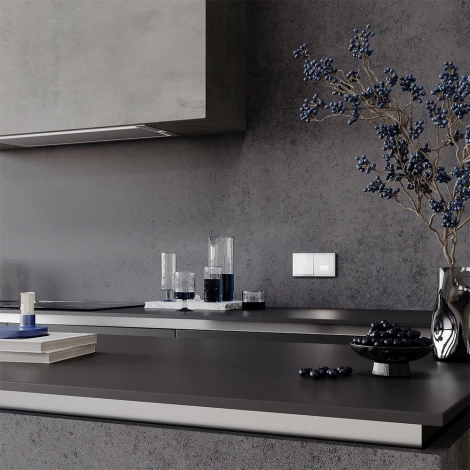 Встраиваемая LED подсветка (белый глянцевый) Voltum S70 VLS070601