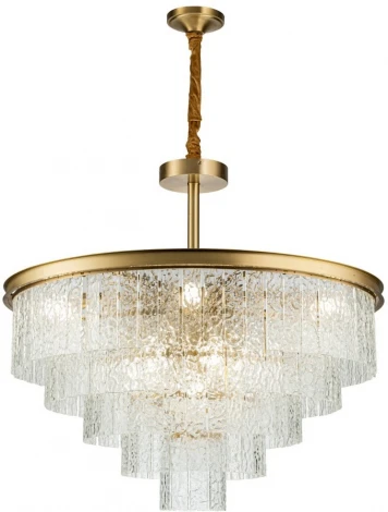 Потолочная люстра каскадная на штанге Belfast Harland 6308-8 BR CL (220V)