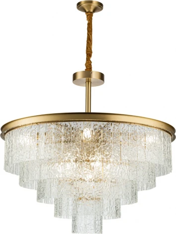 Потолочная люстра каскадная на штанге Belfast Harland 6308-8 BR CL (220V)