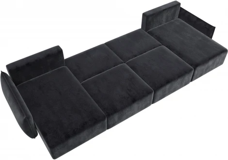 Диван П-образный Лига-051 НПБ Лонг Лига Диванов (Велюр) арт.128694