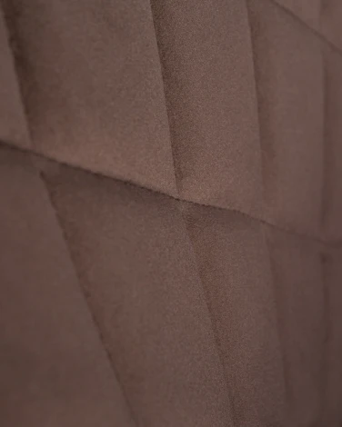 Стул обеденный ROBERT (черные матовые ножки, велюр V108-76 Горький шоколад)