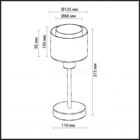 Интерьерная настольная лампа Lumion Isko 2210/1T