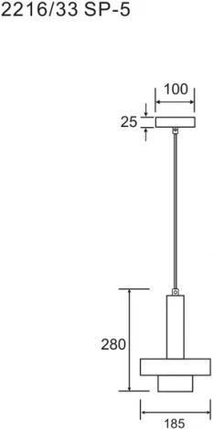 Подвесной светильник Divinare Delta 2216/33 SP-5 (220V, на проводе, круглые)