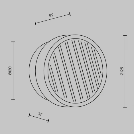 Настенный светильник светодиодный Maytoni Olo MOD493WL-L6PTK1