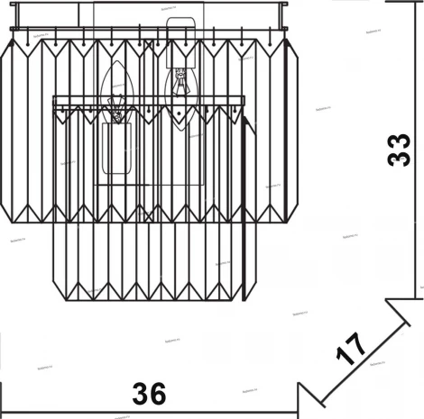 Бра Divinare Nova 3001/01 AP-2 (220V)