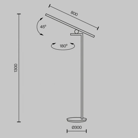 Торшер Maytoni Emphaty MOD363FL-L14B3K (LED, 220V, датчик движения)