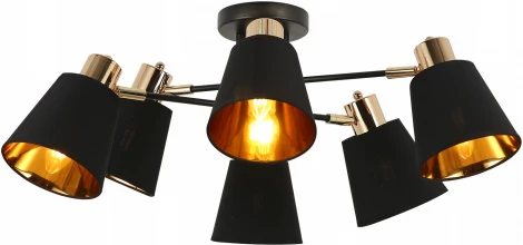 Потолочная люстра на штанге ILLUMICO IL6116-6COU-79 BK GD Abelie (220V)