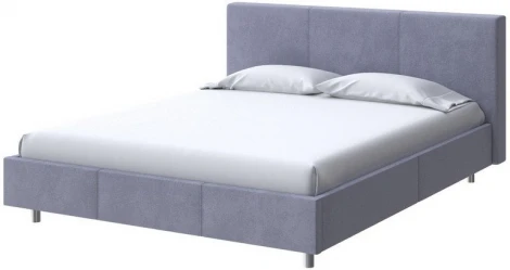 PROxSON Кровать Novo (Ткань: Велюр Casa Благородный серый) 140x200