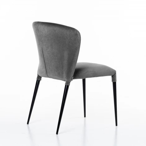 Стул Albert (Альберт), бархат серый 27 Top Concept 75047