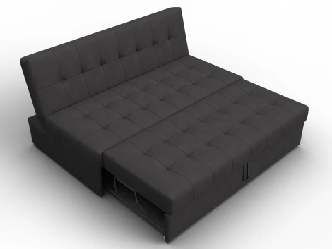 Диван прямой Лига-107 (160) (ЛДСП,Брус,Фанера,Замша/Коричневый) Лига Диванов 134938