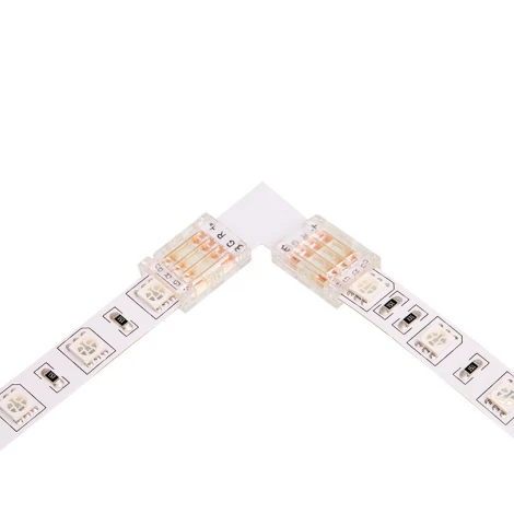 Коннектор Wolta WLS-4PIN-RGB-10MM-L угловой для ленты SMD RGB шириной 10мм