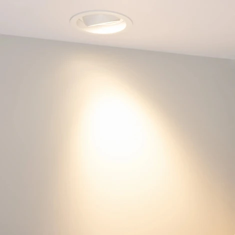 Встраиваемый светильник светодиодный MS-VORTEX-BUILT-R110-20W Warm3000 (WH-WH, 40 deg, 230V) (Arlight, IP20 Металл) 056566